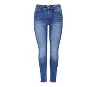 ONLY Women's Onlblush Life Midsk Ankraw Rea12187 Noos Jeans, Medium Blue Denim, 34W / 30L