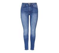 ONLY Women's Onlblush Life Midsk Ankraw Rea12187 Noos Jeans, Medium Blue Denim, 30W / 34L