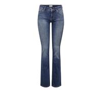 ONLY Women's ONLBLUSH LW Flared DNM REA1303 NOOS Jeans, Medium Blue Denim, M / 34L