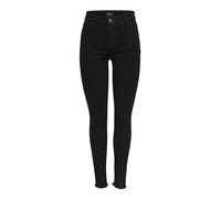 Only Women's Raw Hem Skinny Jeans L L32 Black