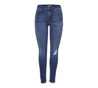 ONLY Women's Onlblush Mid ANK Raw Jeans Rea2077 Noos Skinny