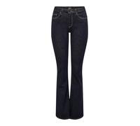 ONLY Women's Onlblush Mid Fl Stayblue DNM Rea023noos Jeans, Dark Denim Blue, S / 30L