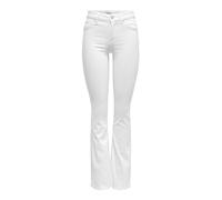 ONLY Women's ONLBLUSH MID Flared DNM REA0730 NOOS Jeans, White,