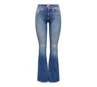 Only Women's Onlblush Mid Flared DNM Rea1319 Noos Medium Blue Denim Xxl/32L