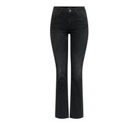 ONLY Women's Onlblush Mid Flared DNM Tai1099 Noos Stretch Jeans, Washed Black, S / 34L