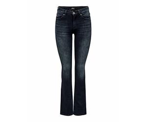 ONLY Women's Onlblush Mid Flared DNM Tai198 Noos Flared Fit Jeans