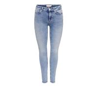 ONLY Women's ONLBLUSH MID SK ANK RAW DNM REA694 NOOS Jeans, Medium Blue Denim, XSW / 34L