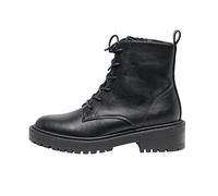 ONLY Women's ONLBOLD-17 PU LACE UP Boot-NOOS Ankle, Black, 5.5 UK