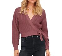 ONLY Women's ONLBREDA WRAP L/S Cardigan KNT, Nostalgia Rose, L