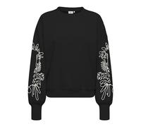 ONLY Women's Onlbrooke L/S O-Neck Detail SWT, Black, L