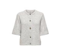 ONLY Women's Onlcamilla S/S KNT Noos Cardigan, Light Grey Mix, M