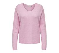 ONLY Women's Onlcamilla V-Neck L/S Jumper KNT Noos Sweater, Pink Lady, M