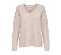 ONLY Womens Onlcamilla V-Neck L/S KNT Noos Pullover Sweater, Pumice Stone/Detail:Melange, XS UK