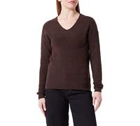 ONLY Women's Onlcamilla V-Neck L/S Pullover KNT Noos Sweater, Mulch/Detail: Melange, M