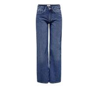 ONLY Women's Onlcarla Mid Wide DNM Ana267 Jean Pants, Medium Blue (Medium Blue Denim), 32W x 30L