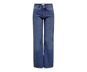ONLY Women's Onlcarla Mid Wide DNM Ana267 Jean Pants, Medium Blue (Medium Blue Denim), 32W x 30L