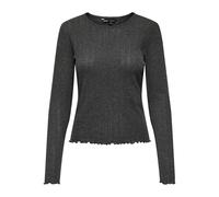 ONLY Women's Onlcarlotta L/S Top JRS Longsleeve T-Shirt, Dark Grey Blend, M