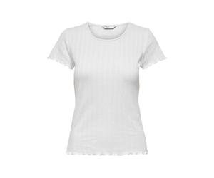 ONLY Women's Onlcarlotta S/S Top JRS Noos T-Shirt White