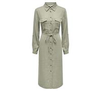 ONLY Women's Onlcaro Ls Linen Bl L Shirt Dress CC PNT Dress