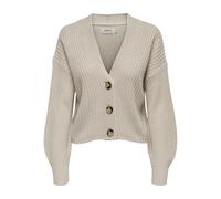 Only Womens Carol Nice Knitted Cardigan in Stone - Size 6 UK