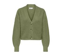 ONLY Womens Onlcarol Nice L/S KNT Noos Ribbed Cardigan, Iguana, L UK