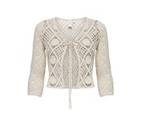 ONLY Women's ONLCELIA 34 Crocheted Cardigan WVN Vest, Sandshell, M