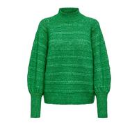 ONLY Women's Onlcelina Life LS High Jumper KNT Noos Sweater, Island Green/Detail:Melange, M