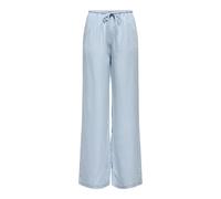 ONLY Women's Onlcharis Life Pull Up Tie Pants WVN Cc, Light Blue (Light Blue Denim), M