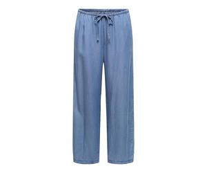 ONLY Women's Onlcharis Life Pull Up Tie Pants WVN Cc, Medium Blue (Medium Blue Denim), M