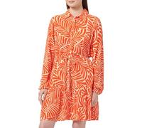 ONLY Women's Onlchiara L/S Shirt Dress Ptm Blouse, Pureed Pumpkin/AOP:Bali Palm, S