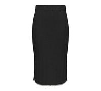 ONLY Women's Onlchick Stitch Mv Skirt KNT, Black/Detail:Pumice Stone, S