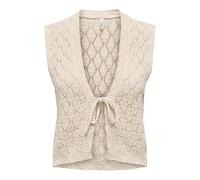 ONLY Women's Onlchili S/L String Cardigan KNT Nca, Ecru, XL