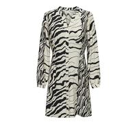 ONLY Women's Onlcille Life L/S Dress Ptm, White/AOP: Preppy Animal, XS