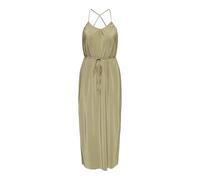 ONLY Women's Onlclaudia Plisse Strap Long Dress Ptm, Antique Gold, XL
