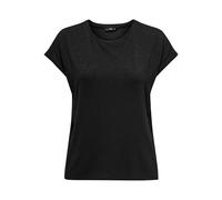 ONLY Womens Onlclaudia S/S Glitter Stripe Top JRS T-Shirt, Black, M UK