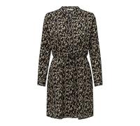 ONLY Women's Onlcory L/S V-Neck Tunic WVN Noos Blouse, Black/AOP: cora Graphic, L