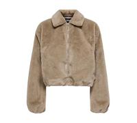 ONLY Women's Onldana Life Faux Fur Jacket CC OTW, Silver Mink, M