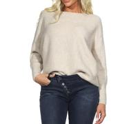 ONLY Women's Onldaniella L/S KNT Noos Pullover, Ecru/Detail: Melange, L