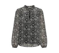 ONLY Women's Onlditsy L/S Blouse WVN Noos, Black/AOP: Shana Grafic, M