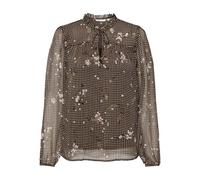 ONLY Women's Onlditsy L/S Blouse WVN Noos Feminine top with V-Neck and Elastic Cuffs, Chicory Coffee, XXL