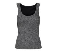 ONLY Women's Onlea Glitter S/L 2-Way Top JRS Noos, Black, XL