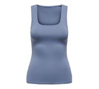 ONLY Women's Onlea S/L 2-Ways Fit Top JRS Noos, Vintage Indigo, S