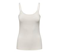 ONLY Women's Onlea S/L New Singlet JRS Noos Tops, Cloud Dancer, S