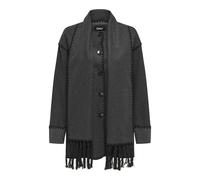 ONLY Women's ONLELBA Life Scallop Edge Scarf Coat OTW Coat, Grey, M, gray, M