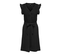 ONLY Women's Onlelisa S/L V-Neck Dress Cs JRS, Black, S