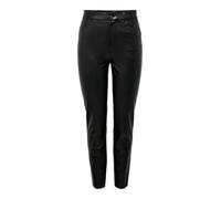 ONLY Women's Onlemily Hw St ANK Faux Leather PNT Noos Trouser