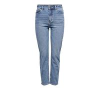 ONLY Women's Onlemily Life Hw St Ankle Mae0012 Noos Jeans, Medium Blue Denim, 31W 30L UK