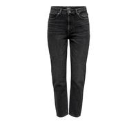 Only Women's ONLEMILY Life HW STR ANK DNM NAS997 NOOS Jeans, Black Denim, 27 / "30