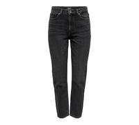 Only Womens ONLEMILY Life HW STR ANK DNM NAS997 NOOS Jeans, Black Denim, 33 / "32