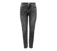 ONLY Women's Onlemily Stretch Hw St ANK Cro718 Noos Jeans, Dark Grey Denim, 27W x 30L